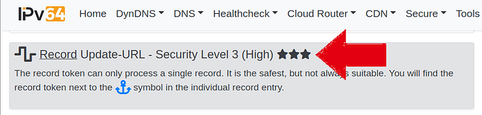 Record Update-URL - Security Level 3